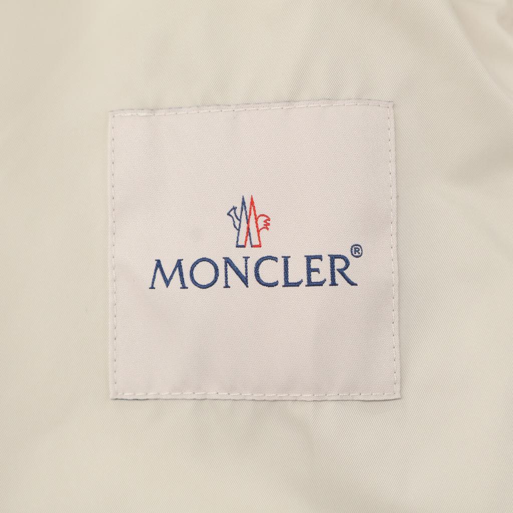 Moncler White Polyester Alfirk Long Coat Coat 1 beigeUsed