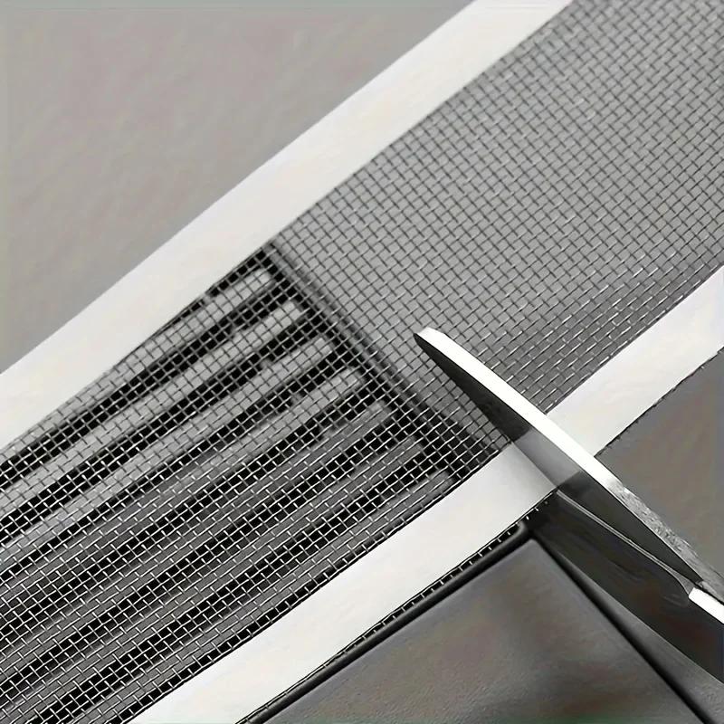 12cm*4m Zuschneidbarer Duschabfluss Haarfänger Einweg Duschabfluss Aufkleber Netz Badezimmer Küchenspüle Haarfilter