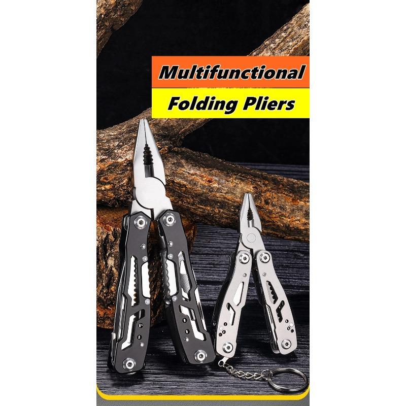 Taschen Mini-Zange Messer Schraubendreher Klappbar Kleines Multitool Öffner Nagelfeile Präzisionszange Handwerkzeuge Outdoor Notfallwerkzeug