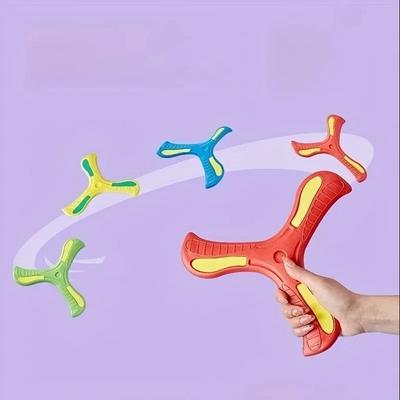 1Pc Summer Outdoor Fun Toys for Ages 3-10 Kids Three-leaf Cross Safe Soft EVA Foam Boomerang Beach Decompression Gift for Childs