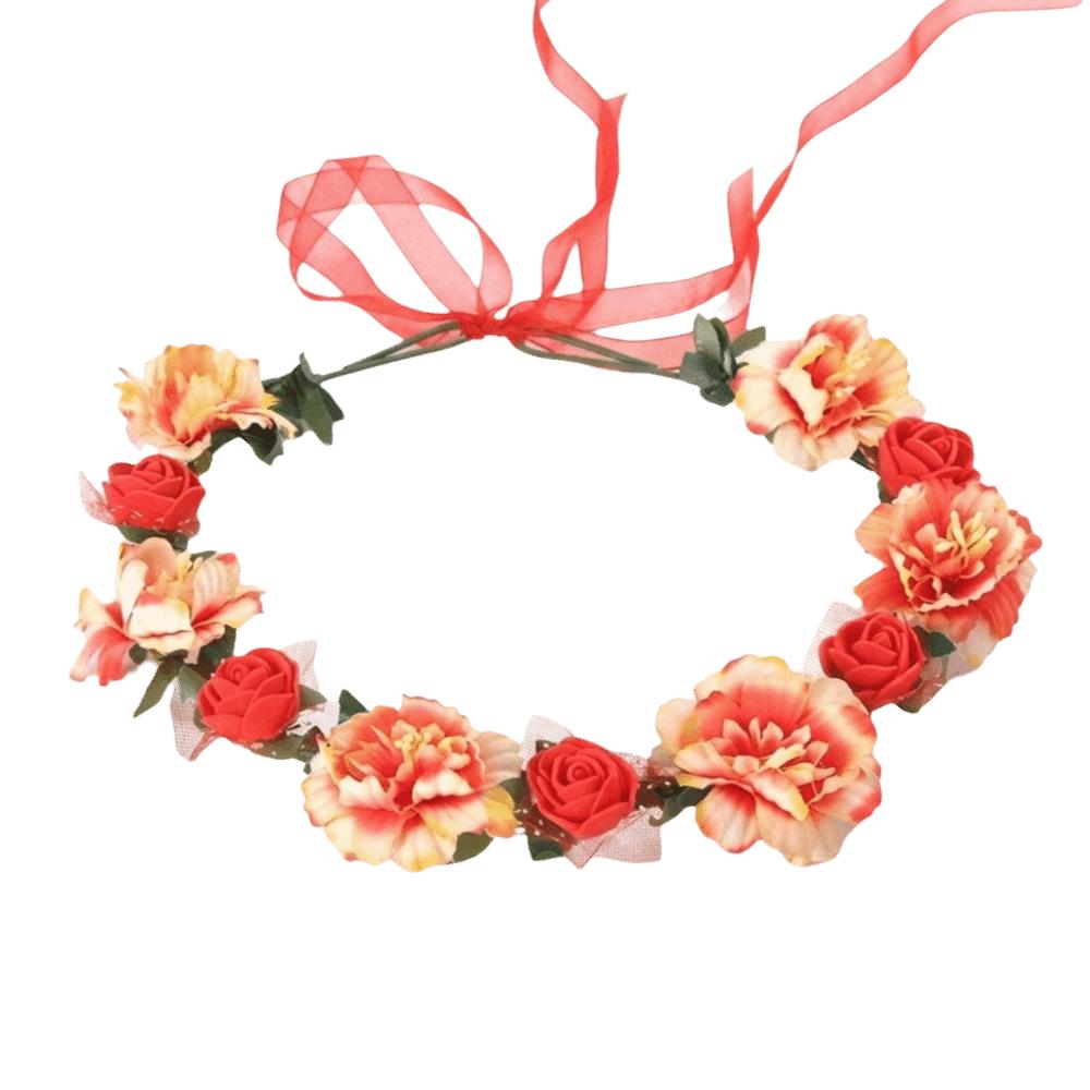 Korean Style Floral Headband Boho Style Wedding Headpiece Fashion Bridal Wreaths Princess