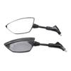 Pair Motorcycle Rear View Mirror 360 Degree Rotation Convex Glass Universal for Scooters ATVs with 8mm Base