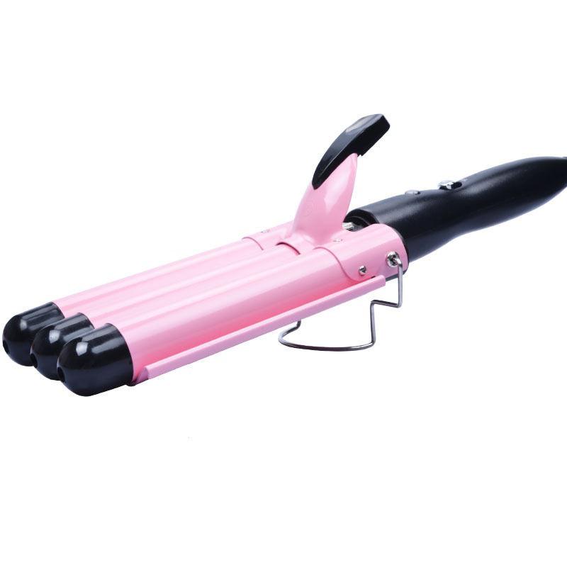Hair Curler Triple Barrel EU Plug Digital Curling Iron Perm Splint Big Wave