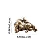 Decorative Zodiac Horse Figurine Brass Minature Horse Figurines Child Riding Horse Ornament  Office