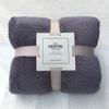 Winter Warm Mesh Pineapple Grid Swaddling Flannel Bed Sofa Carpet Conditioner Blanket Soft Warm Coral Fleece Flannel Blankets