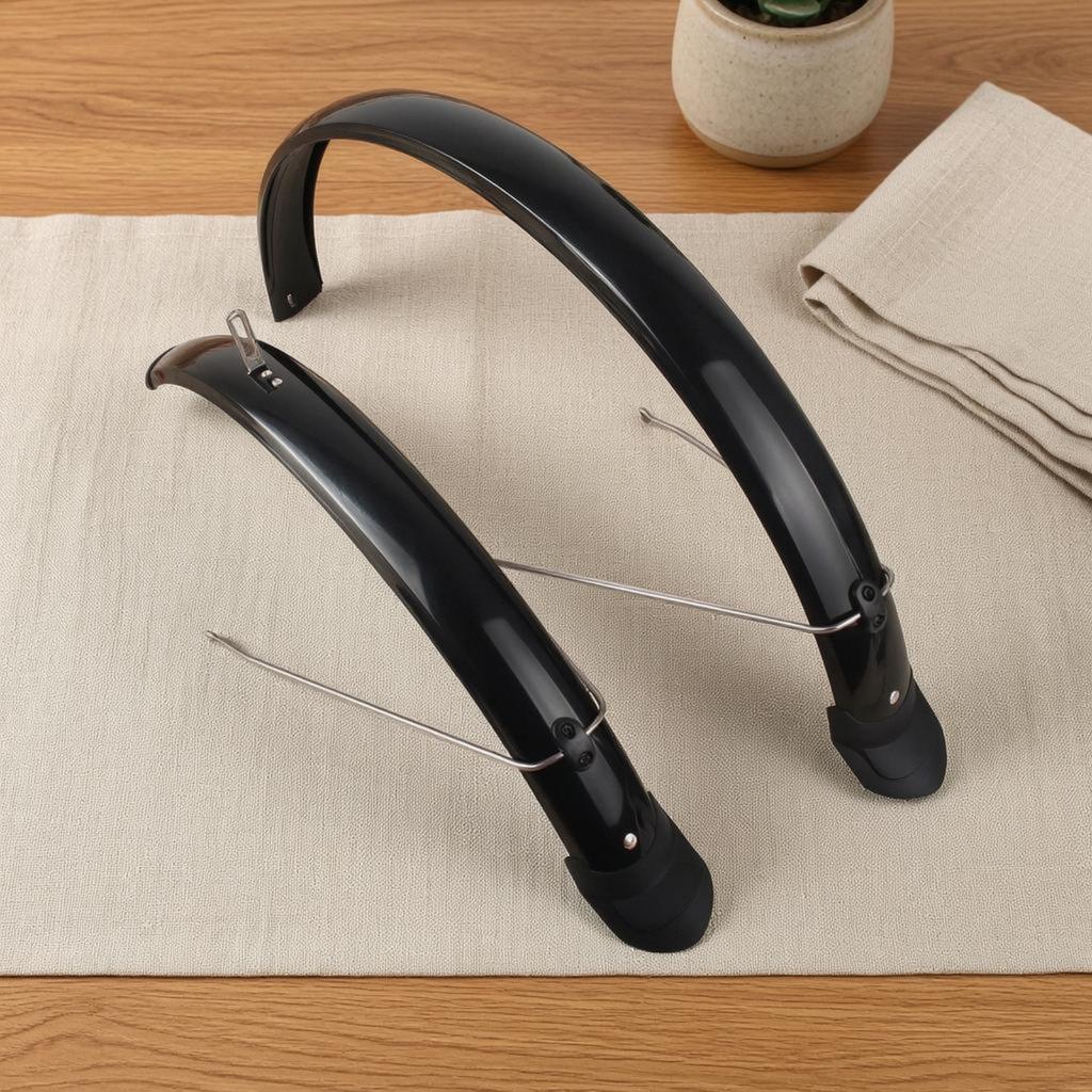 Full Coverage Mudguard Set Mounting Hardware Plastic Bike Mudguards Front And Rear Bike Mudguard Anti-Splash Front Mudguard