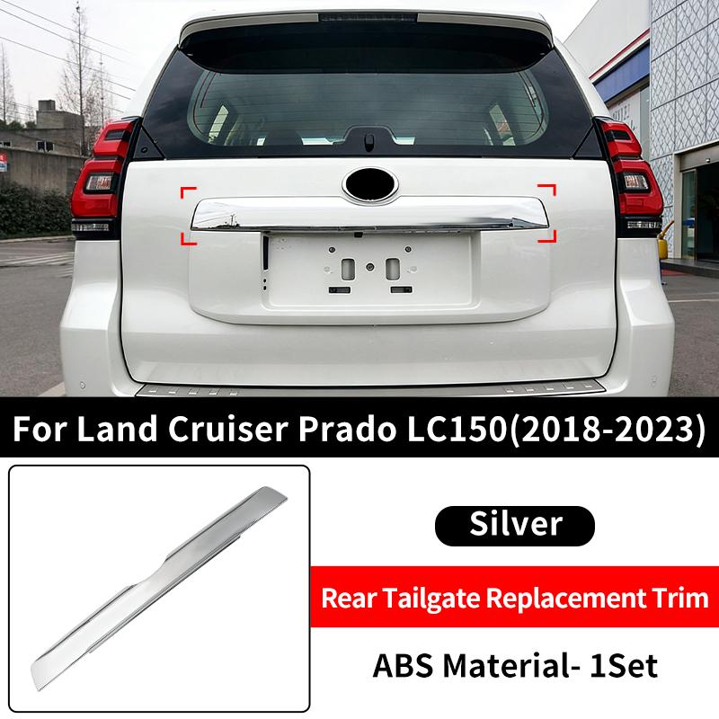 For Toyota 2023-2018 Land Cruiser Prado 150 LC150 Car Tailgate Decoration Strip Cover Panel Replacement Body Styling Accessories