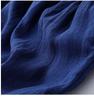 2025 Early Autumn Women's High-End Cotton Linen Ruffle Collar Mid-Length Dress - Light Luxury & Slimming Fit