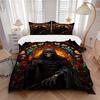 3pcs Reaper Pattern Duvet Cover Set - Machine Washable, Includes 1 Cover and 2 Pillowcases, No Core Included Yy251013009