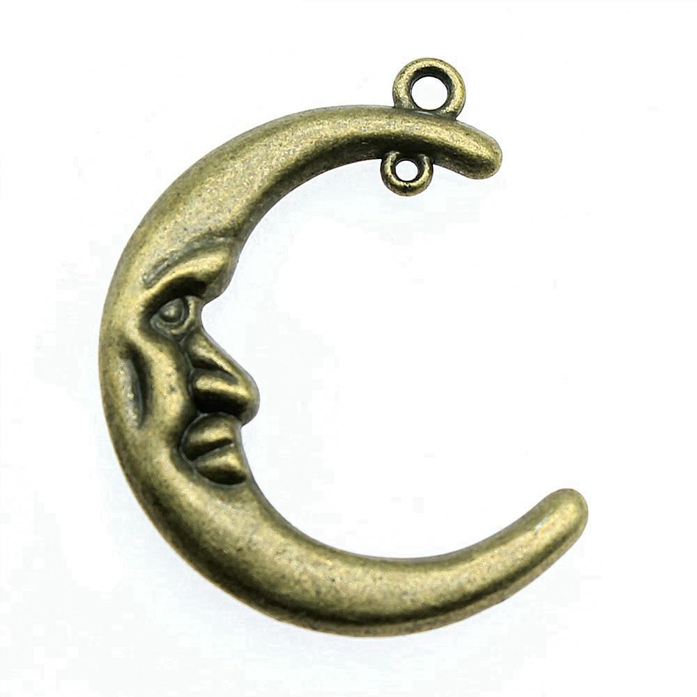 Irregular Oval Frame Connectors Moon Hammered Texture Links For Earring Making