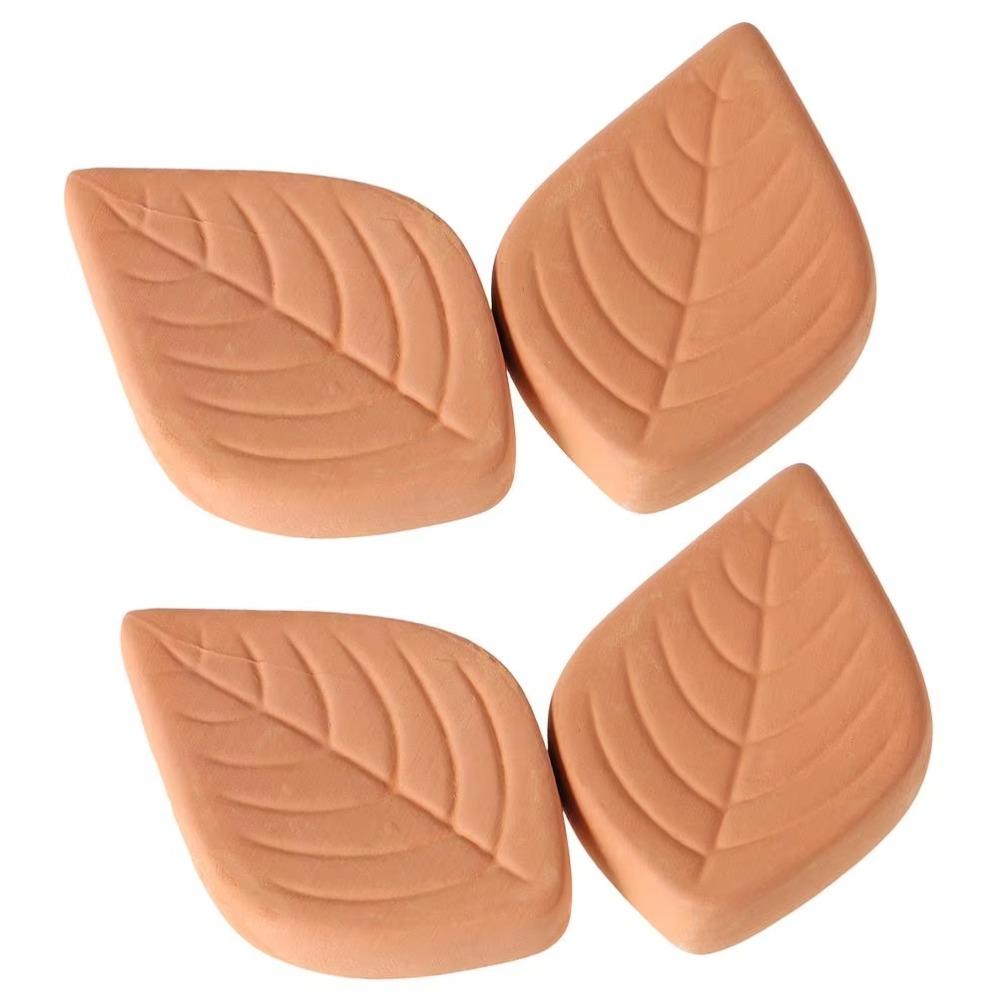 3Pcs Leaf Design Salt Saver Clay Tea Humidifier Household Brown Sugar Keeper  Coffee Bean