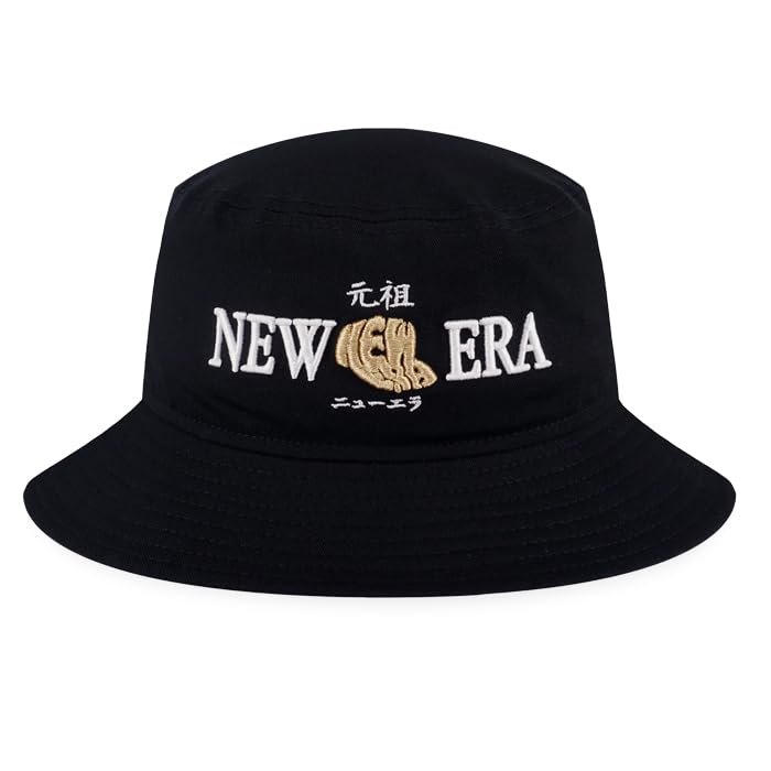 [New Era] Bucket Hat Originator Black Unisex Men's Women's Hat Bucket Hat ORIGINATORS BLACK BUCKET (JP, Alphabet, Free Size, Standard, Black)