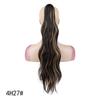 Long Water Wave Ponytail Claw Clip Hair Extensions Synthetic Wavy Ponytail Hairpiece for Women Daily Hairstyle