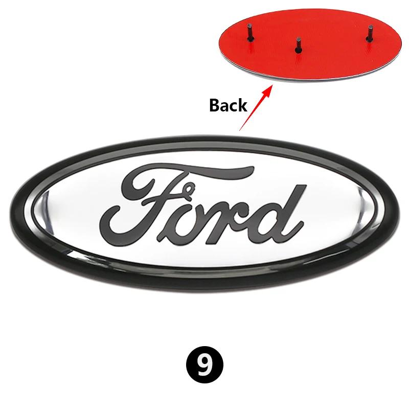 22.5X9cm Car Front Grille Emblem Sticker Rear Trunk Decal Replacement Accessories For Ford F150 F250 Edge Escape Transit Fusion HNQJR1