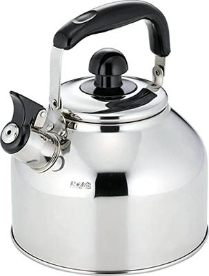 Kakusee Nilworka NW-08 Silver Whistling Kettle, 3.6L Capacity, Stainless Steel, High Heat Efficiency, Stable, Wide-Bottom Design, Easy To Clean, Induc