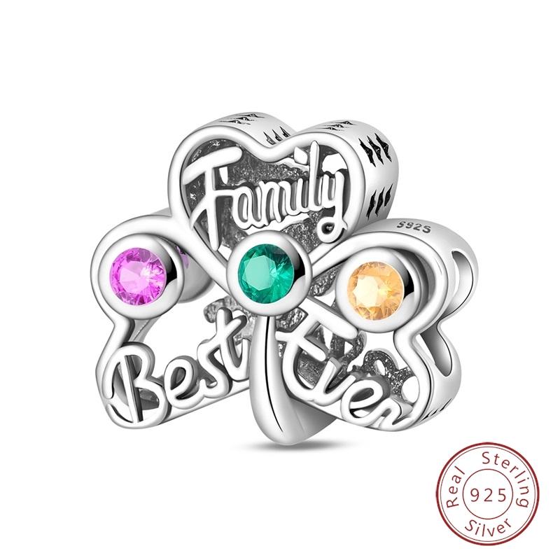 Original Luminous Charms Copper Fixed Clamp Beads Flower Fairy New Year'S Pendant Fit Bracelet Women Jewelry Gifts