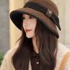 Hat Female Spring and Autumn Travel Versatile Elegant Bucket Hat Show Face Small Fashion Color Matching Basin Hat