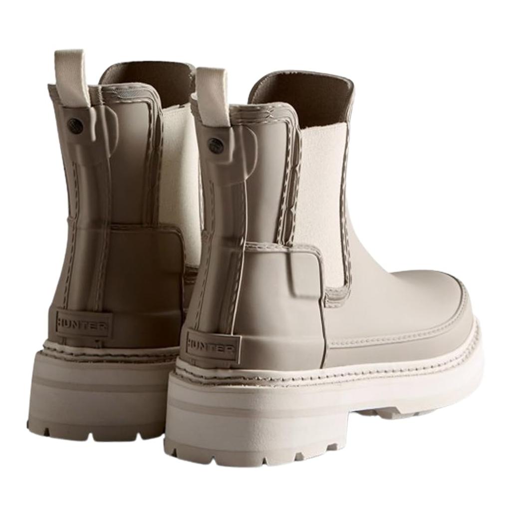 Hunter Chelsea Stitch Side Regen REF STITCH US6 Damenstiefel, Detail, Kurz, Gummizug, Stiefel, DETAIL, WFS2100RMA, Skkiming_Stone, (23,0 cm) [Gebraucht]