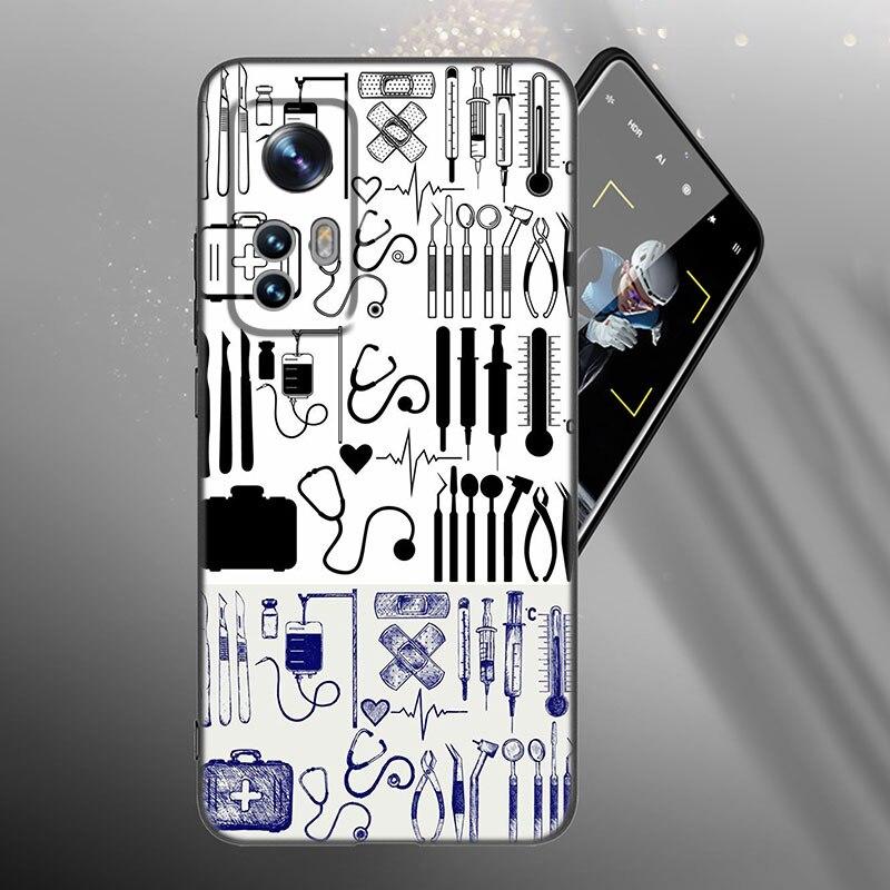 Krankenschwester Medizinisch Medizin Gesundheit Herz Handyhülle Für Xiaomi Mi 10T 11i 11T Note 10 11 Lite NE F1 POCO F3 M3 X3 GT NFC M4 X4 Pro 5G