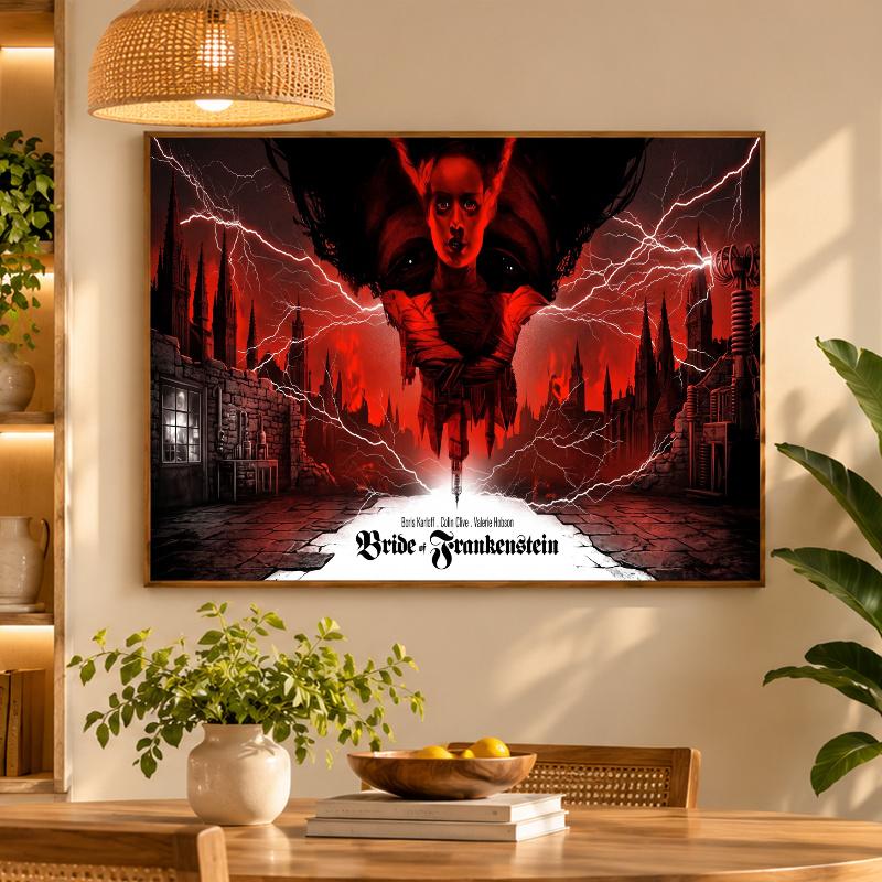 5D Diamond Painting Bride of Frankenstein DIY Full Drill Diamond Art Kit Home Decoration