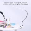 מנורת שולחן LED קריאה גמישה מנורת צינור מתכת עם קליפס ממשק USB מנורת שולחן