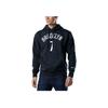 Nike Bkn M Nk Po Flc Essential N N Bequemer Hoodie mit Buchstaben und Zahlen Herren hoodies Schwarz DB1194-011