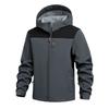 Men's Solid Color Outdoor Mountaineering Waterproof Windproof Fleece Jacket Outdoor Jacket