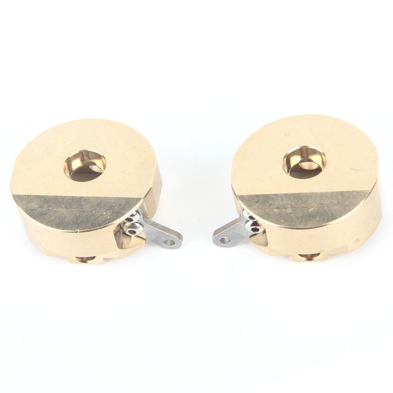 LCX Racing 1/10 RC Crawler CNC Brass AR44 Front Axle Steering Knuckles for Axial SCX10 II 90046 90047 Upgrades Parts Accessories