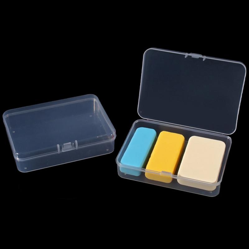 5 Buc Cutie Plastic Transparentă Alb Clar Dreptunghi Mini Cutii de Depozitare Pentru Cărți de Vizită, Accesorii, Meșteșuguri, Șuruburi, Burghie