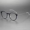 Denmark Designer Ultralight 4.7g Titanium Eyeglass frames Men Women Vintage Round Optical Glasses Frames Computer Eyeglasses