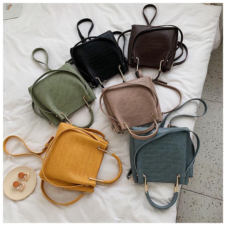 Moda Tracolla Piccola Borsa Nera Moda Retrò Stone Pattern Una Borsa a  secchiello a tracolla acquista in modo economico — spedizione gratuita,  recensioni reali con foto — Joom