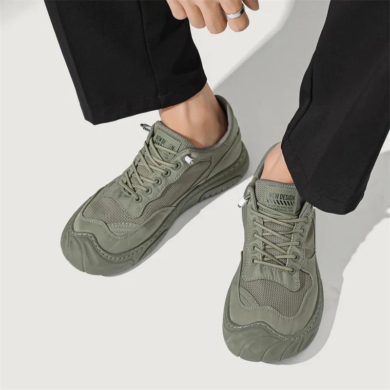 Breathable Mesh Sports Shoes For Men Lightweight Casual Shoes Trendy Design Outdoor Fitness Shoes, Fashionable Boys' Shoes