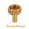 1pcs Brass 3/8" 1/2"BSP Male/Female Thread Fitting Barb Hose Tail End Connector Coupler 6/8/10/12/14/16/19/25mm