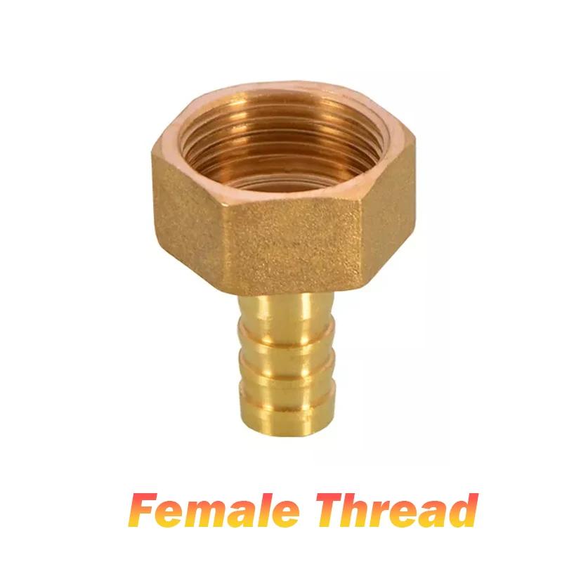 1pcs Brass 3/8" 1/2"BSP Male/Female Thread Fitting Barb Hose Tail End Connector Coupler 6/8/10/12/14/16/19/25mm