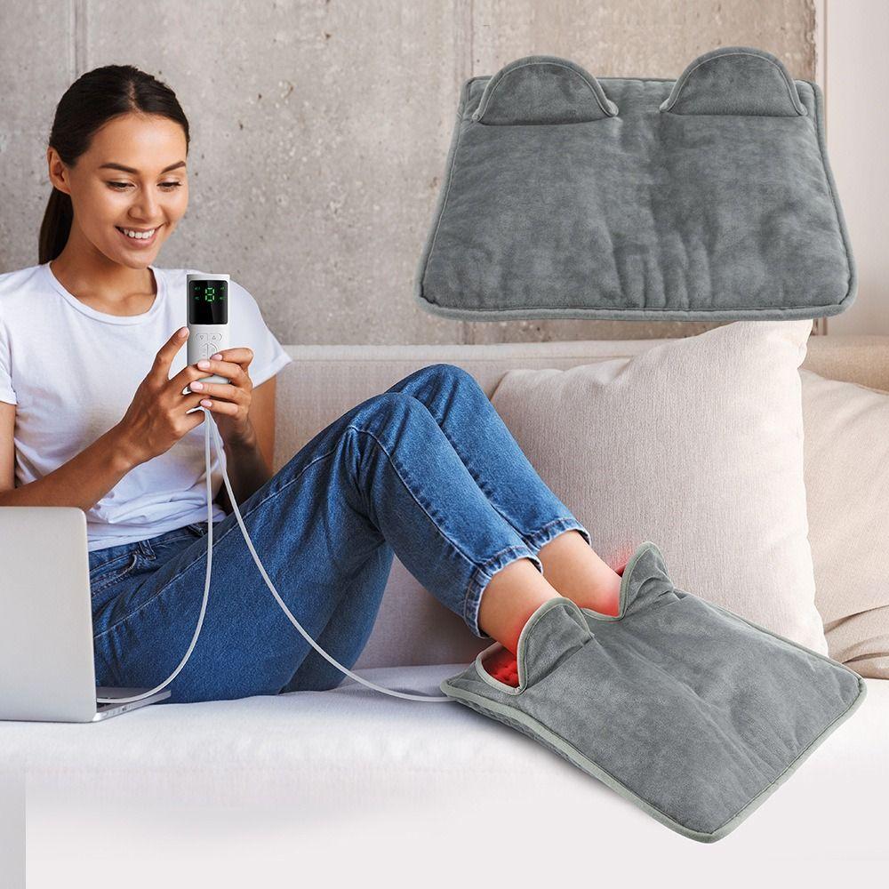 Washable Electric Foot Warmer Adjustable Settings Foot Warming Mat Electric Heating Foot Pad  Girl