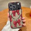 Coque Magnétique Motif Laçage Rose Pour iPhone 17 17e 16e 16 15 Pro 14 13 Pro Max Pour Magsafe Coque Rigide en PC Mate Translucide