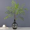 2pcs Simulation 3-forks Bean Leaves Green Plants Fake Flower Auditorium Decor Artificial South Bamboo Plant Study Decoration