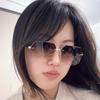 Party UV400 Men Alloy Sunnies Gradient Color Classic Women HD Sunglasses PC Lightweight Anti-UV Glasses Summer