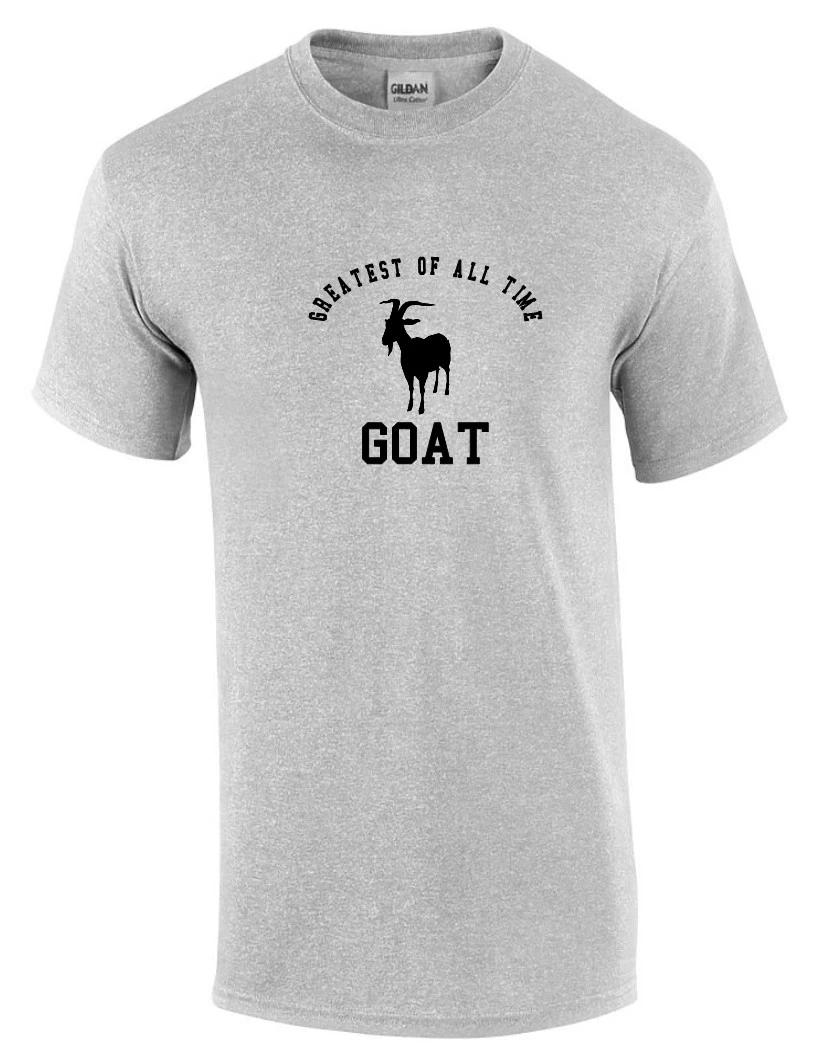 

Величайший всех времен GOAT Бейсбол Футбол Спорт Легенда Спортивный Серый Футболка S