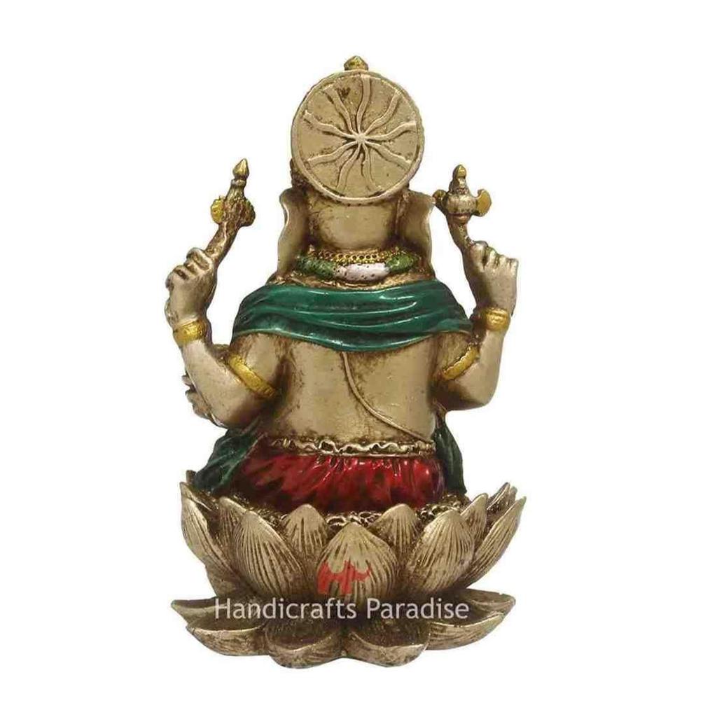 Ganesha Idol Symbol of Goodluck and Prosperity Hindu Religious Statue Showpiece Multicolor