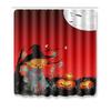 Halloween Shower Curtain Floor Mat Combination Four-Piece Set Bathroom Toilet Carpet Shower Room Foot Mat