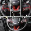 Red Carbon Fiber Steering Wheel Trim for 15-20 Dodge Challenger/Charger/Durango
