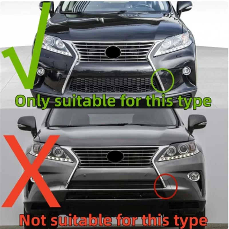 Front Bumper Tow Hook Cover Chrome Moulding Radiator Grille Trim For Lexus RX270 RX350 RX450 F-sport 2012-2015