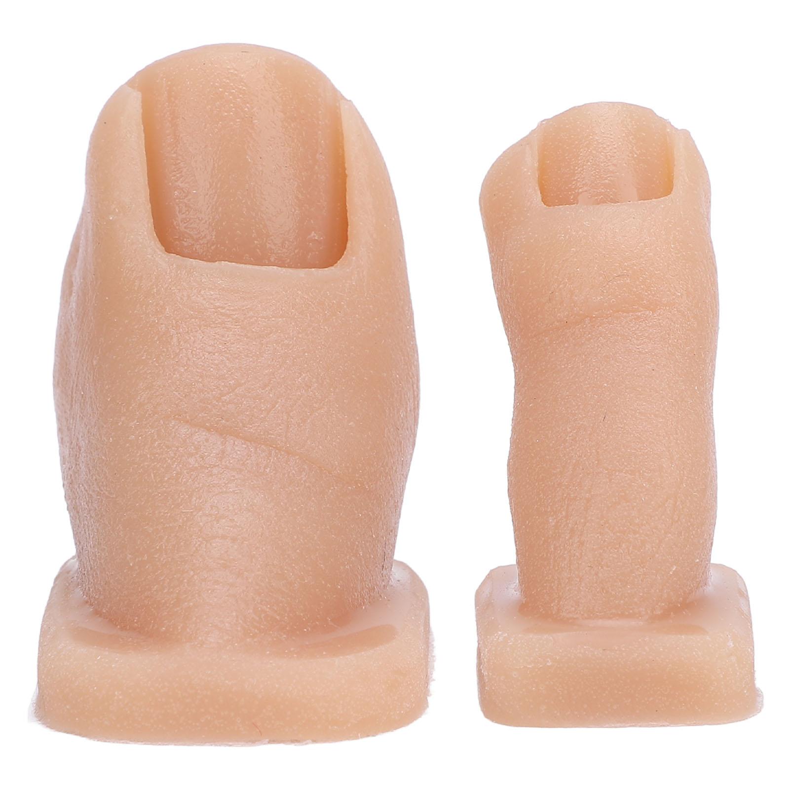 

Nail Art Practice Toes Model Manicure Practice Toes Silicone Nail Painting Simulation Toes for Nail Salon Nail Art