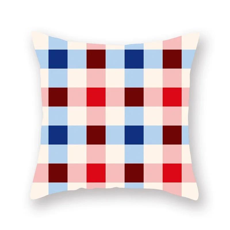 Geometric Colorful Luxury Print Square Personality Pillowcase