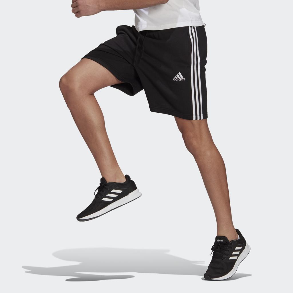 adidas M 3s Ft Sho Casual Sports Side Stripe Shorts Black Men's GK9597