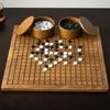 Wooden Go Board Set Adults Adults Children Beginners Black and White Five-piece Canned