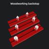 Woodworking Planing Stop Board Baffle 15.8/17.8/19.8mm for Bench Dog Clamps Aluminum Alloy Adjustable Limit Tenon Block