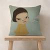 Art YYoshitomos cool Nara  Pillow Gifts Home Office Furnishings Bedroom Sofa Car Cushion Cover case 45x45cm