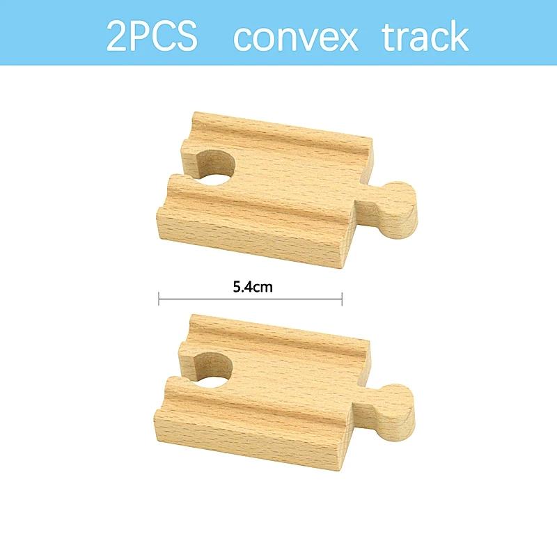 Educational Toy for Child New Kinds Wood Track Accessories Beech Wooden Train Track Railway Toys Fit Biro Wooden All Brand Track
